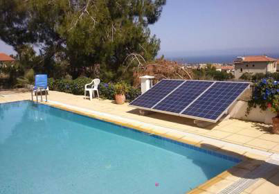 placas solares para depuración de piscina